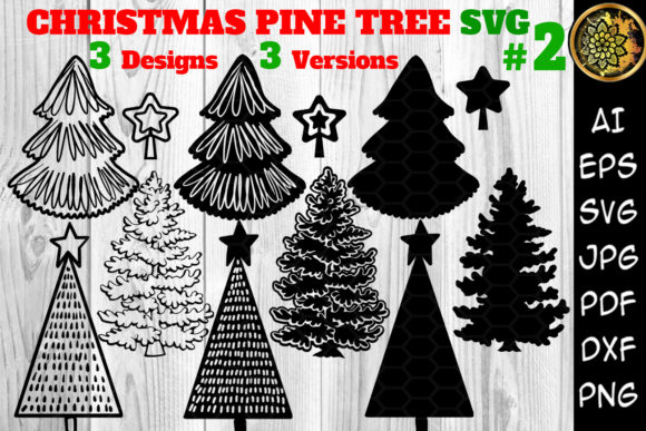 Christmas 3 Designs Pine Tree Set 2: A Strategic Resource for Creative Entrepreneurs and DIY Professionals