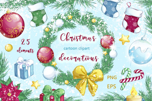 Christmas Decorations. Stickers: A Versatile Toolkit for Holiday Creativity