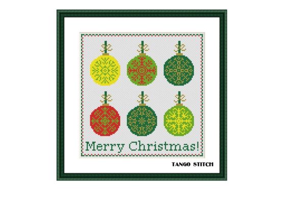 Christmas Ornament Balls Cross Stitch – A Beginner-Friendly Holiday Pattern