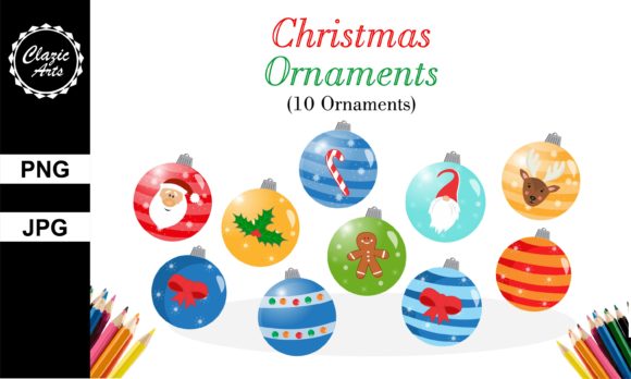 Christmas Ornaments: Celebrating the Season with Versatile, High-Resolution Illustrations