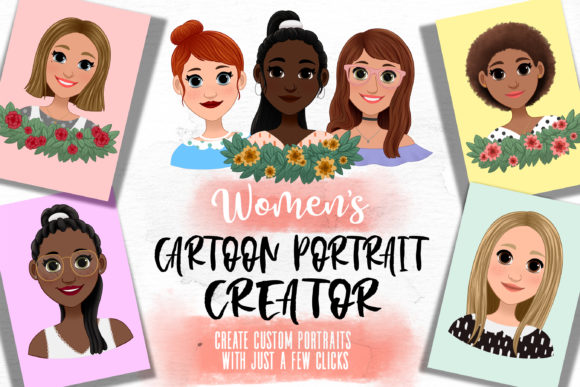 Create Stunning Custom Cartoon Portraits with a Women Photoshop Portrait Creator