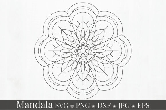 Mandala Ornament Monogram SVG for Design Projects