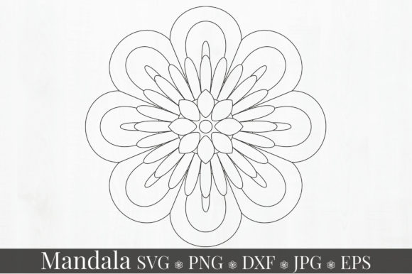 The Art of Precision: Exploring the Mandala Ornament Monogram SVG Graphic for Modern Design