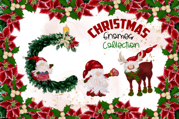 Watercolor Christmas Gnomes Collection: Creative Design Assets for Modern Projects